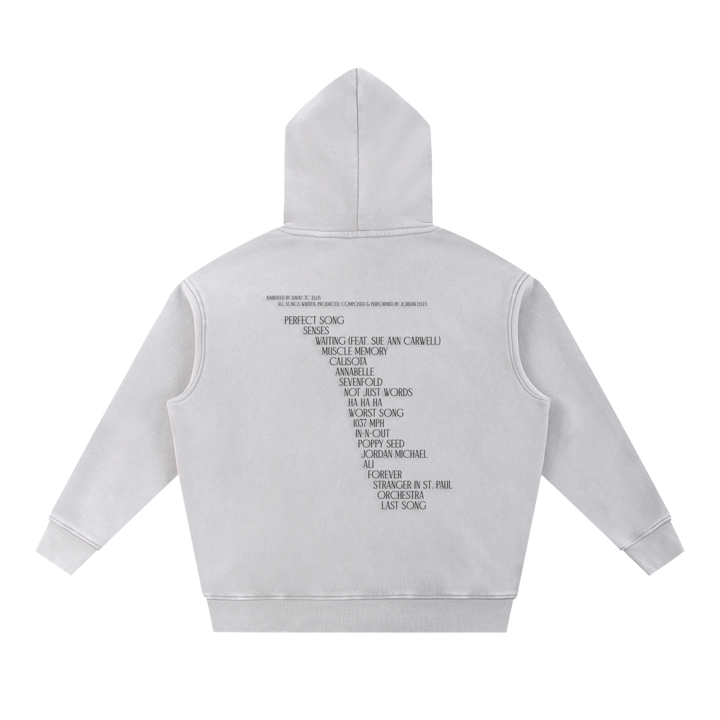 Orchestra Grey Snow Wash Fleece Oversize Hoodie