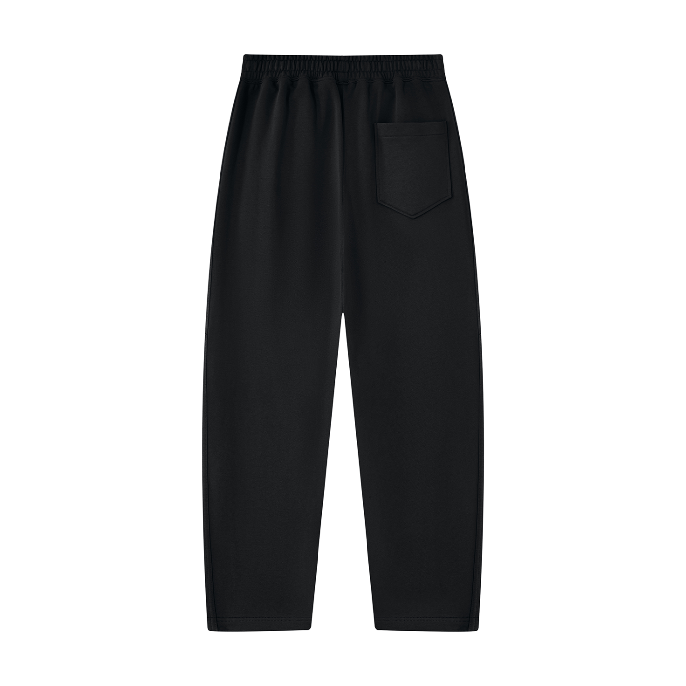 Orchestra Black Unisex Tapered Straight Hem Sweatpants