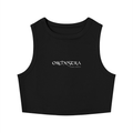 Orchestra Black Women's Tight Crewneck Crop Tank Top