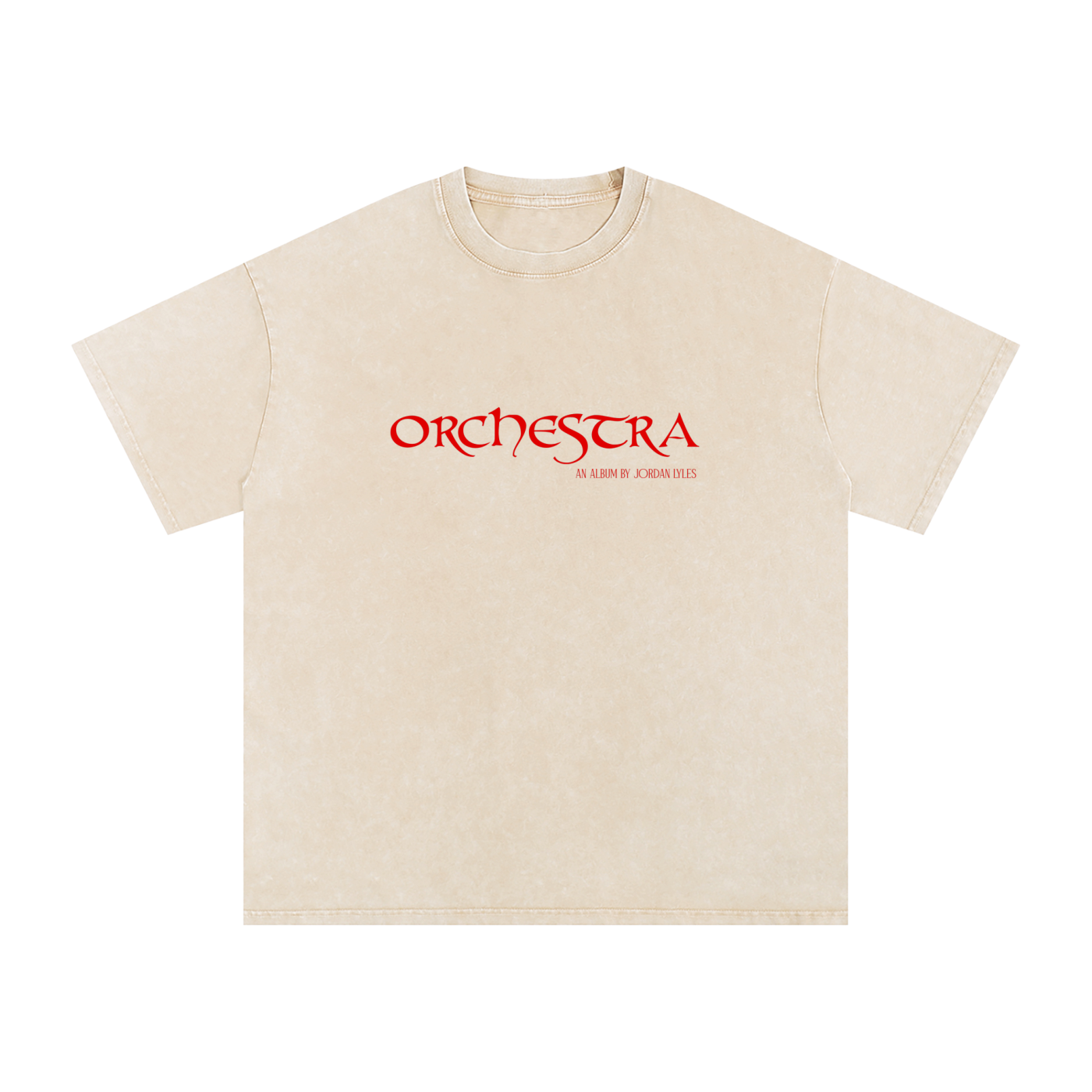 Orchestra Off White Snow Washed Oversized Cotton T-Shirt
