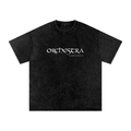 Orchestra Black Snow Washed Oversized Cotton T-Shirt