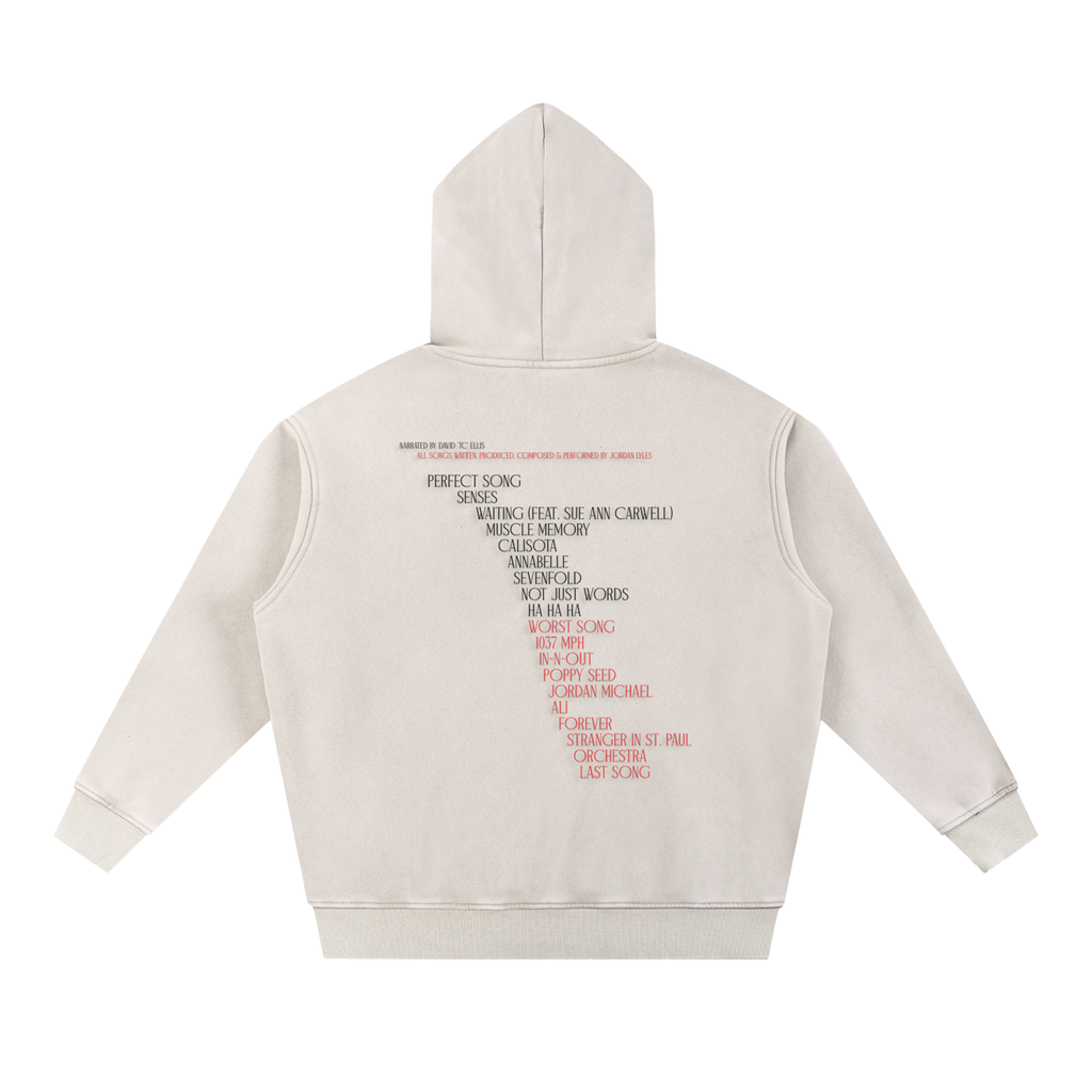 Orchestra Off White Snow Wash Fleece Oversize Hoodie