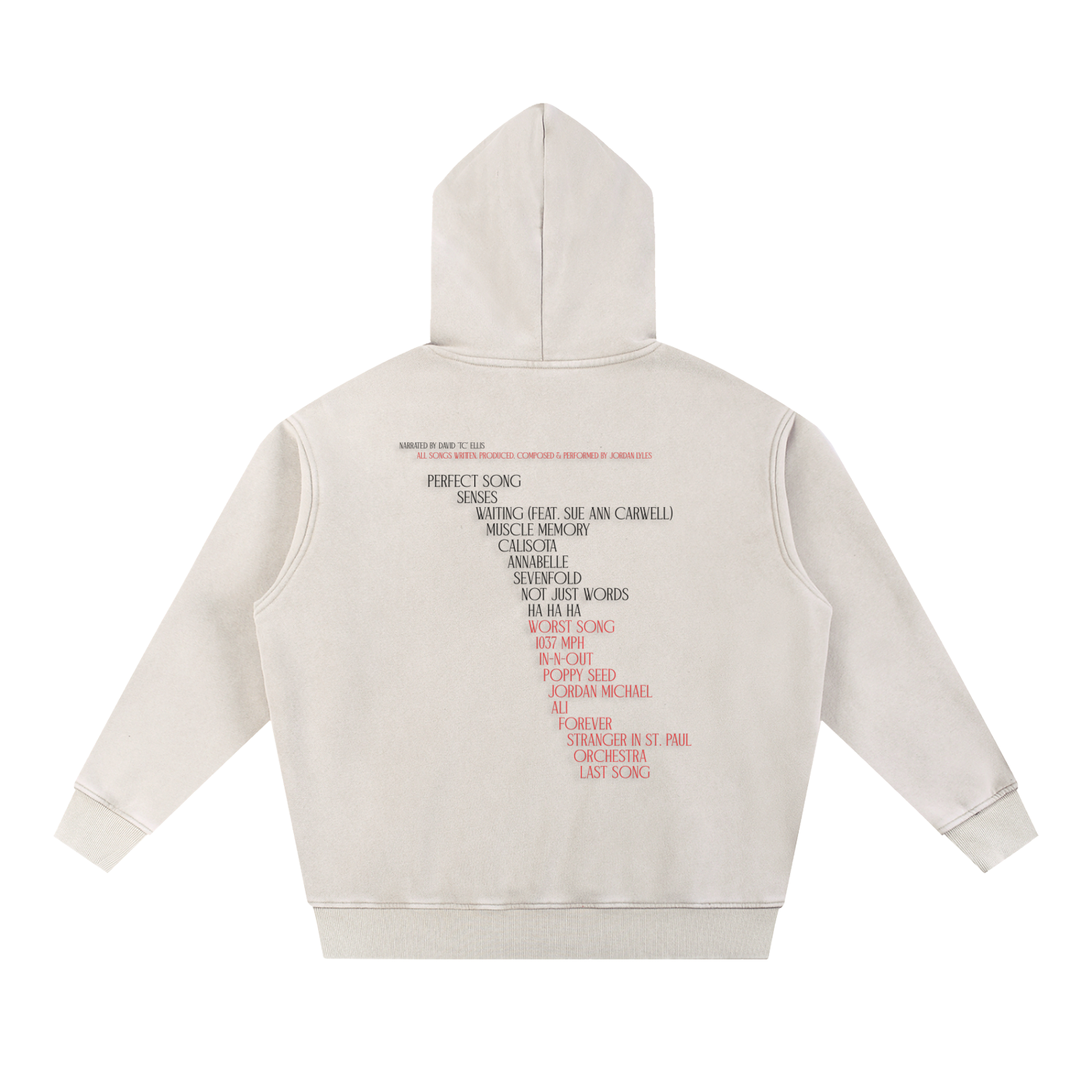 Orchestra Off White Snow Wash Fleece Oversize Hoodie