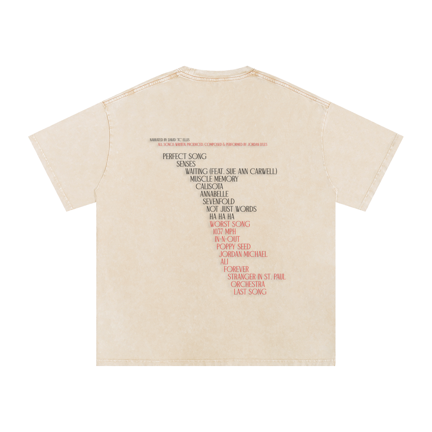 Orchestra Off White Snow Washed Oversized Cotton T-Shirt